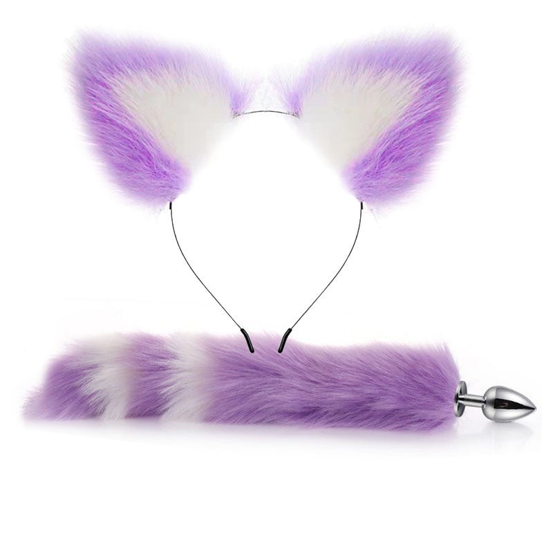 Erotic Fox Tail Anal Plug And Ears