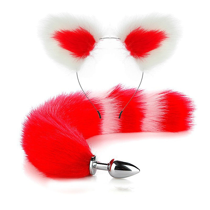 Erotic Fox Tail Anal Plug And Ears