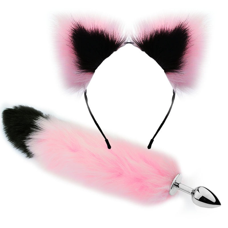 Erotic Fox Tail Anal Plug And Ears