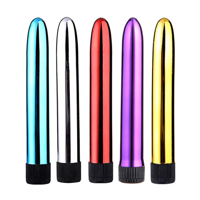 7 Inch Chrome Vibrator - Battery Operated