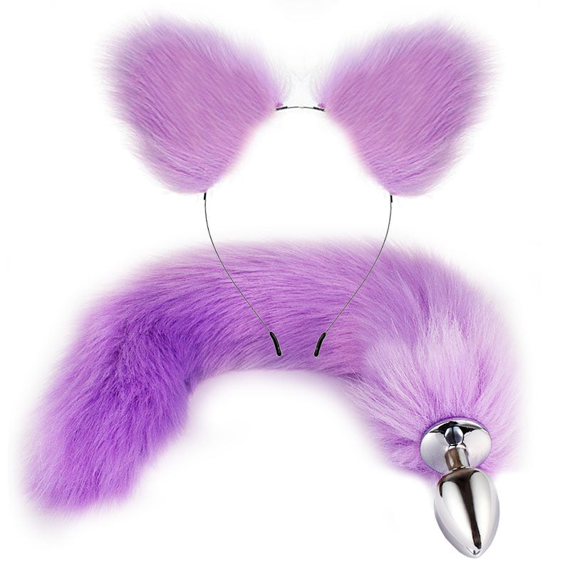 Erotic Fox Tail Anal Plug And Ears