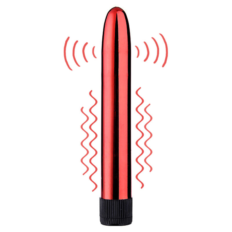 7 Inch Chrome Vibrator - Battery Operated