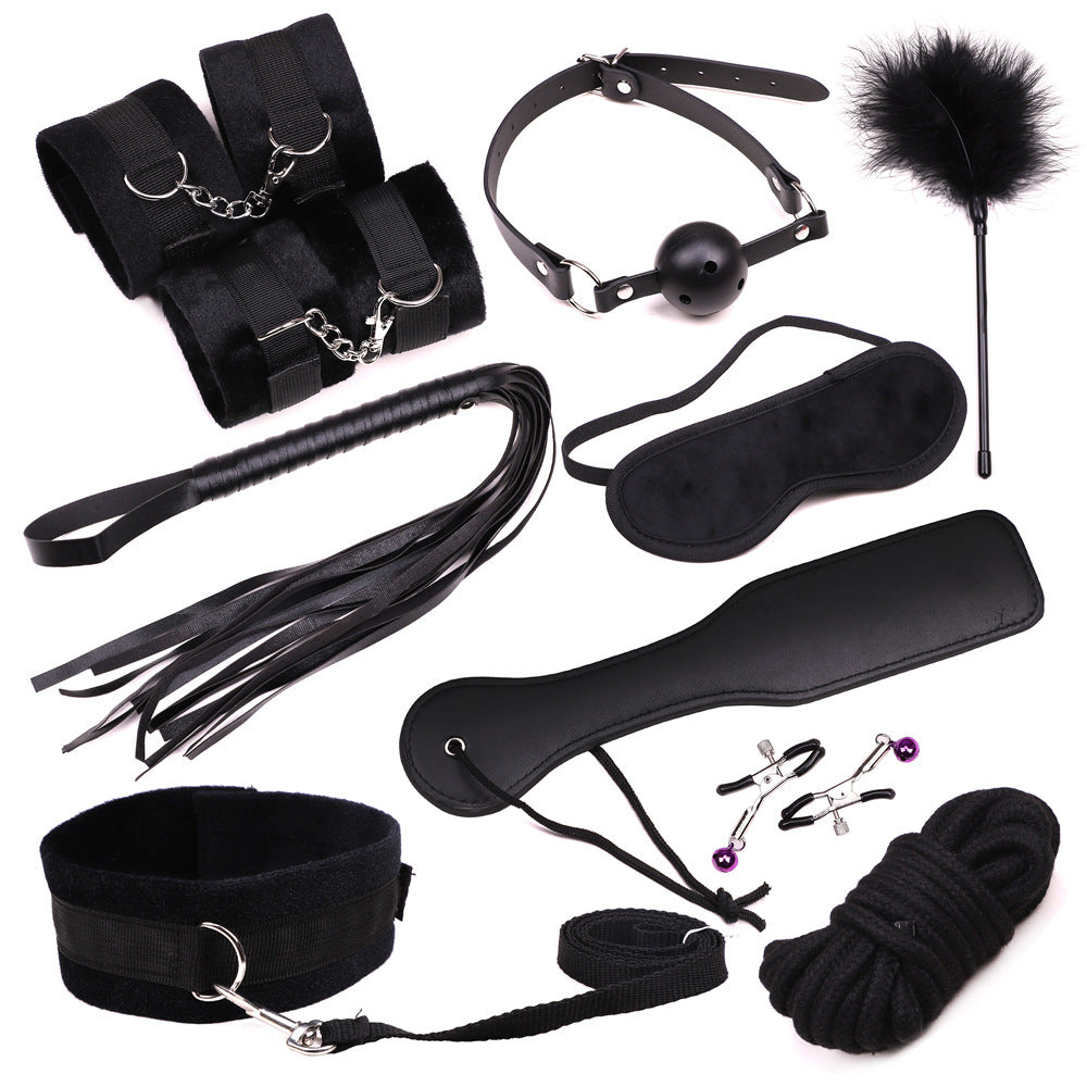 10-Piece Set Bundled And Bound Alternative Adult Products Couple Flirting Set