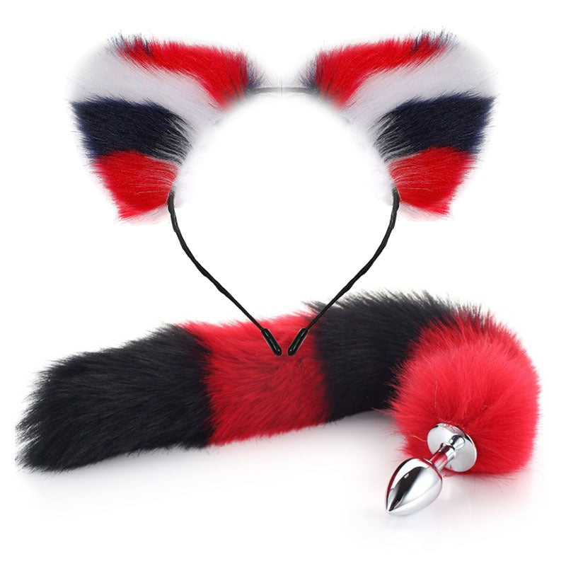 Erotic Fox Tail Anal Plug And Ears
