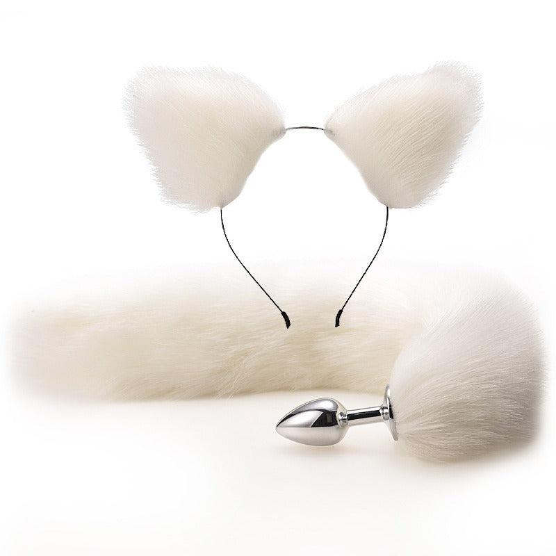 Erotic Fox Tail Anal Plug And Ears