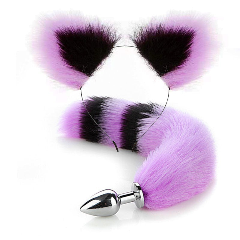 Erotic Fox Tail Anal Plug And Ears