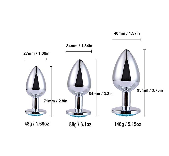 Stainless Steel Anal Plugs Multi Pack