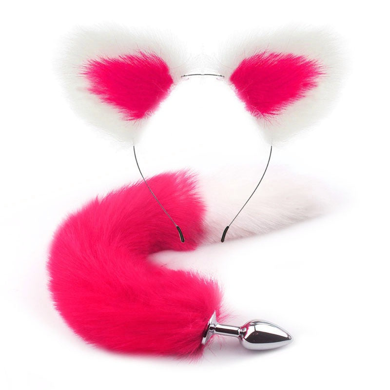Erotic Fox Tail Anal Plug And Ears