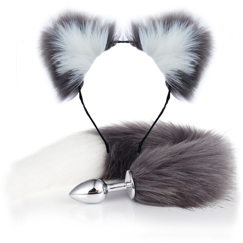 Erotic Fox Tail Anal Plug And Ears