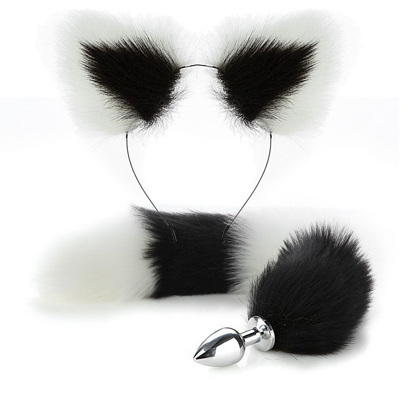 Erotic Fox Tail Anal Plug And Ears