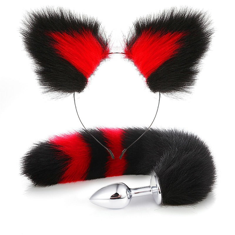 Erotic Fox Tail Anal Plug And Ears