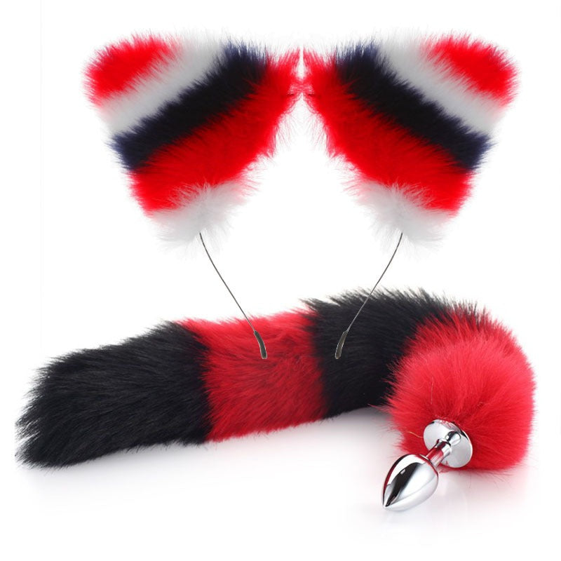 Erotic Fox Tail Anal Plug And Ears