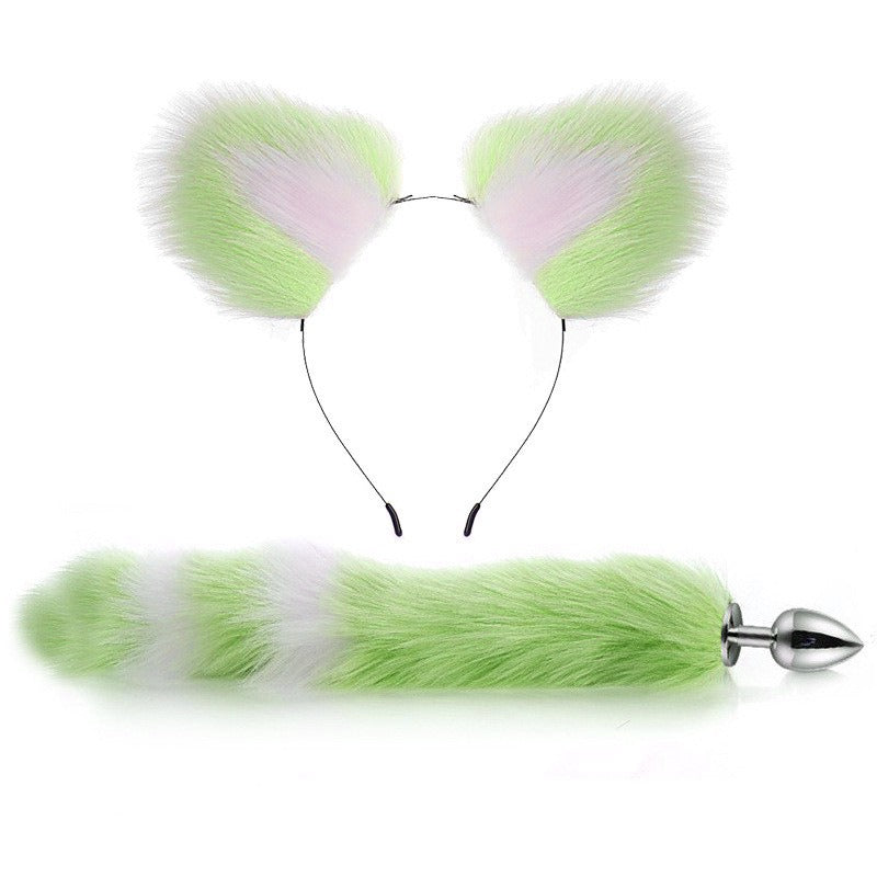 Erotic Fox Tail Anal Plug And Ears