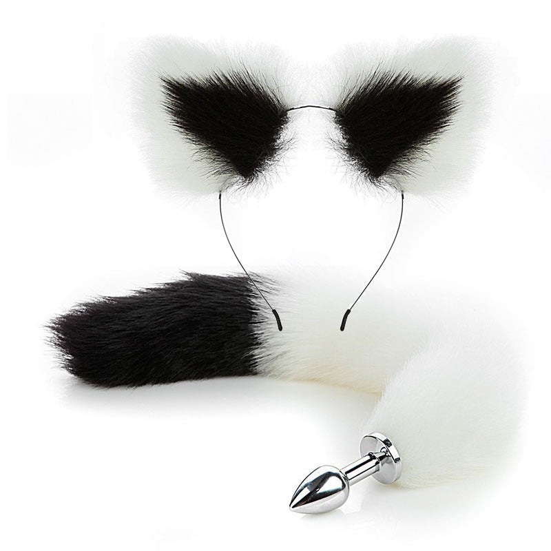 Erotic Fox Tail Anal Plug And Ears
