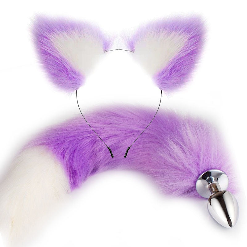 Erotic Fox Tail Anal Plug And Ears