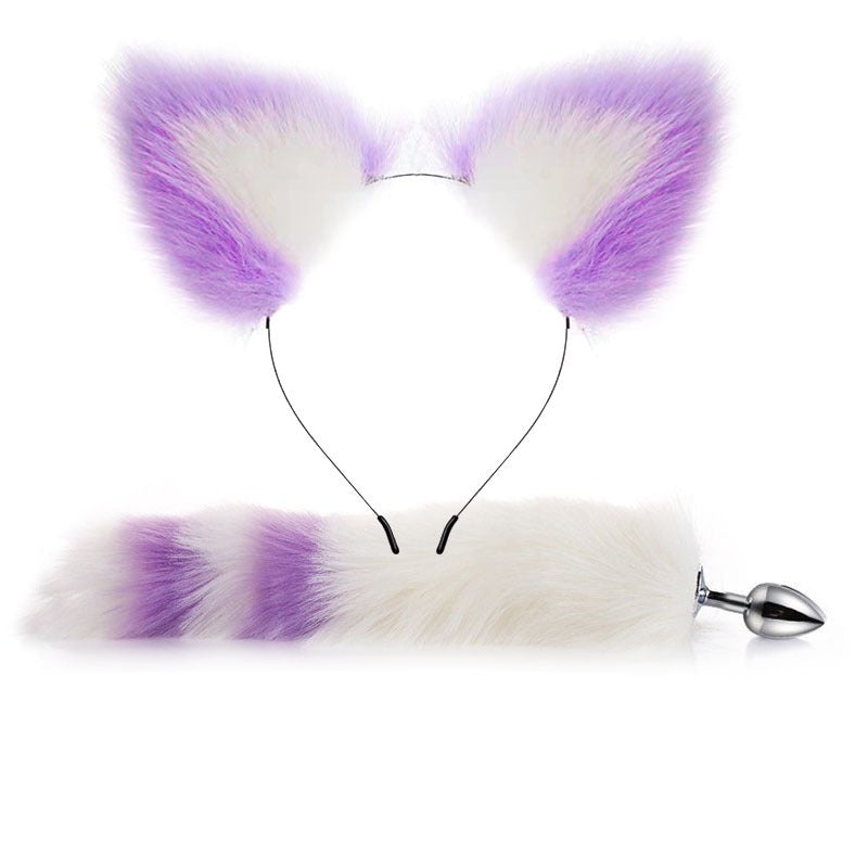 Erotic Fox Tail Anal Plug And Ears